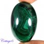 Certified 88.52Cts. NATURAL GREEN MALACHITE CABOCHON GEMSTONE C6 147