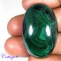 Certified 88.52Cts. NATURAL GREEN MALACHITE CABOCHON GEMSTONE C6 147