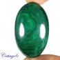 Certified 86.07Cts. NATURAL GREEN MALACHITE CABOCHON GEMSTONE C6-165