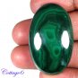 Certified 87.88Cts. NATURAL GREEN MALACHITE CABOCHON GEMSTONE C6 169