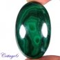 Certified 87.88Cts. NATURAL GREEN MALACHITE CABOCHON GEMSTONE C6 169