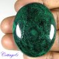 Certified 122.55Cts. NATURAL GREEN MALACHITE CABOCHON GEMSTONE C6 171
