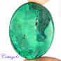 Certified 122.55Cts. NATURAL GREEN MALACHITE CABOCHON GEMSTONE C6 171