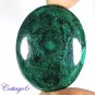 Certified 122.55Cts. NATURAL GREEN MALACHITE CABOCHON GEMSTONE C6 171