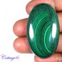 Certified 95.81Cts. NATURAL GREEN MALACHITE CABOCHON GEMSTONE C6 131