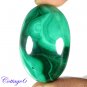 Certified 83.48Cts. NATURAL GREEN MALACHITE CABOCHON GEMSTONE C6 226