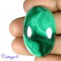Certified 83.48Cts. NATURAL GREEN MALACHITE CABOCHON GEMSTONE C6 226