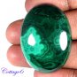 Certified 104.89Cts. NATURAL GREEN MALACHITE CABOCHON GEMSTONE C6 216