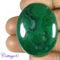 Certified 90.90Cts. NATURAL GREEN MALACHITE CABOCHON GEMSTONE C6 199