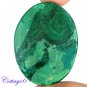 Certified 90.90Cts. NATURAL GREEN MALACHITE CABOCHON GEMSTONE C6 199