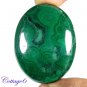 Certified 90.90Cts. NATURAL GREEN MALACHITE CABOCHON GEMSTONE C6 199