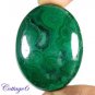 Certified 90.90Cts. NATURAL GREEN MALACHITE CABOCHON GEMSTONE C6 199