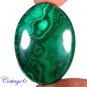 Certified 70.02Cts. NATURAL GREEN MALACHITE CABOCHON GEMSTONE C6 125
