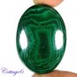 Certified 69.52Cts. NATURAL GREEN MALACHITE CABOCHON GEMSTONE C6 140