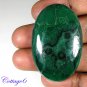 Certified 116.43Cts. NATURAL GREEN MALACHITE CABOCHON GEMSTONE C6 186