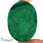 Certified 112.03Cts. NATURAL GREEN MALACHITE CABOCHON GEMSTONE C6 173