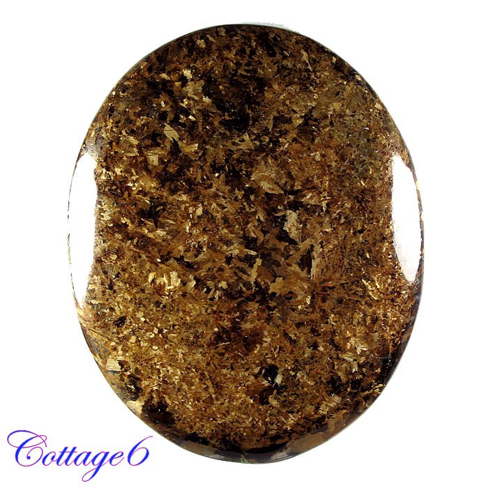 CERTIFIED  165.80Cts. NATURAL BRONZITE OVAL SHAPE CABOCHON GEMSTONE C6-2244