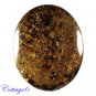 CERTIFIED  165.80Cts. NATURAL BRONZITE OVAL SHAPE CABOCHON GEMSTONE C6-2244