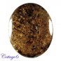 CERTIFIED  165.80Cts. NATURAL BRONZITE OVAL SHAPE CABOCHON GEMSTONE C6-2244