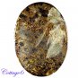 Certified  272.50Cts. NATURAL BRONZITE OVAL SHAPE CABOCHON GEMSTONE C6-2242