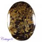 Certified  272.50Cts. NATURAL BRONZITE OVAL SHAPE CABOCHON GEMSTONE C6-2242
