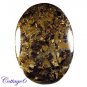 Certified  272.50Cts. NATURAL BRONZITE OVAL SHAPE CABOCHON GEMSTONE C6-2242