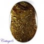 certified 184.90Cts. NATURAL BRONZITE OVAL SHAPE CABOCHON GEMSTONE C6-2248
