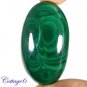 certified 116.51Cts. NATURAL GREEN MALACHITE CABOCHON GEMSTONE C6 163
