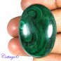 Certified 88.15Cts. NATURAL GREEN MALACHITE CABOCHON GEMSTONE C6 137