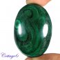 Certified 88.15Cts. NATURAL GREEN MALACHITE CABOCHON GEMSTONE C6 137