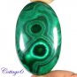 Certified 130.33Cts. NATURAL GREEN MALACHITE CABOCHON GEMSTONE C6 196