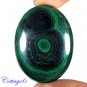 Certified 74.66Cts. NATURAL GREEN MALACHITE CABOCHON GEMSTONE C6 126