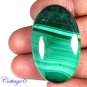 Certified 78.44Cts. NATURAL GREEN MALACHITE CABOCHON GEMSTONE C6 179