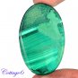 Certified 78.44Cts. NATURAL GREEN MALACHITE CABOCHON GEMSTONE C6 179