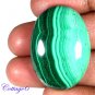 Certfied 84.08Cts. NATURAL GREEN MALACHITE CABOCHON GEMSTONE C6 145