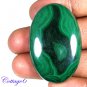 Certified 115.69Cts. NATURAL GREEN MALACHITE CABOCHON GEMSTONE C6 127