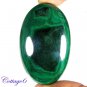 Certified 148.00Cts. NATURAL GREEN MALACHITE CABOCHON GEMSTONE C6 182