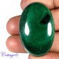 Certified 86.62Cts. NATURAL GREEN MALACHITE CABOCHON GEMSTONE C6 157