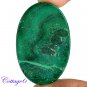 Certified 86.62Cts. NATURAL GREEN MALACHITE CABOCHON GEMSTONE C6 157