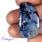 Certified  35.60Cts. NATURAL PIETERSITE FLASHY FANCY SHAPE CABOCHON GEMSTONE C6-2449