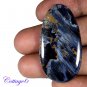 Certified 30.65Cts. NATURAL PIETERSITE FLASHY OVAL SHAPE CABOCHON GEMSTONE C6-2469