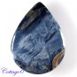 Certified 25.85Cts. NATURAL PIETERSITE FLASHY PEAR SHAPE CABOCHON GEMSTONE C6-2483