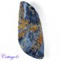 Certified  27.75Cts. NATURAL PIETERSITE FLASHY FANCY SHAPE CABOCHON GEMSTONE C6-2438