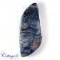 Certified  27.75Cts. NATURAL PIETERSITE FLASHY FANCY SHAPE CABOCHON GEMSTONE C6-2438