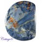 Certified 63.30Cts. NATURAL PIETERSITE FLASHY FANCY SHAPE CABOCHON GEMSTONE C6-2479