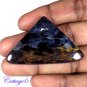 Certified  54.55Cts. NATURAL PIETERSITE FLASHY FANCY SHAPE CABOCHON GEMSTONE C6-2493