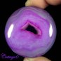 Certified  129.35Cts. ONYX  DRUZY AGATE GEODE CABOCHON GEMSTONE C6-402