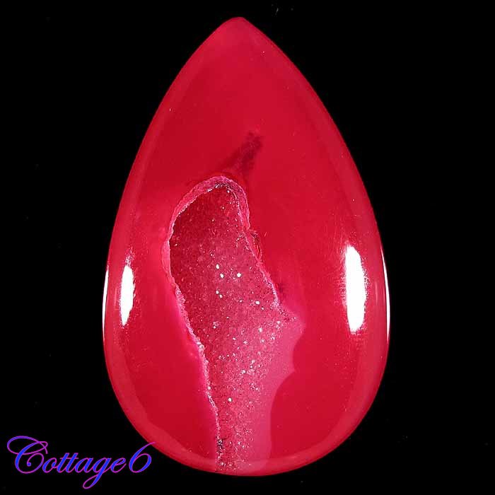 Certified 70.41Cts. ONYX  DRUZY AGATE GEODE CABOCHON GEMSTONE C6-591