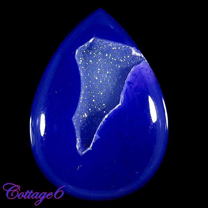 Certified 85.28Cts. ONYX  DRUZY AGATE GEODE CABOCHON GEMSTONE C6-577