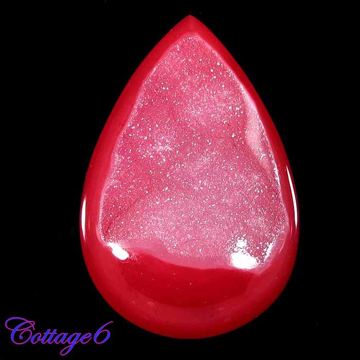 Certified 78.50Cts. ONYX  DRUZY AGATE GEODE CABOCHON GEMSTONE C6-574